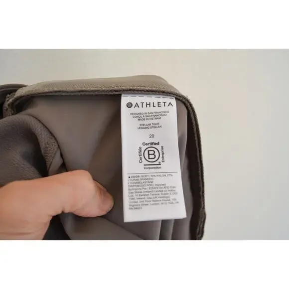 Plus Size Athleta Stellar Tight Legging Grey Size 20 - Picture 6 of 9